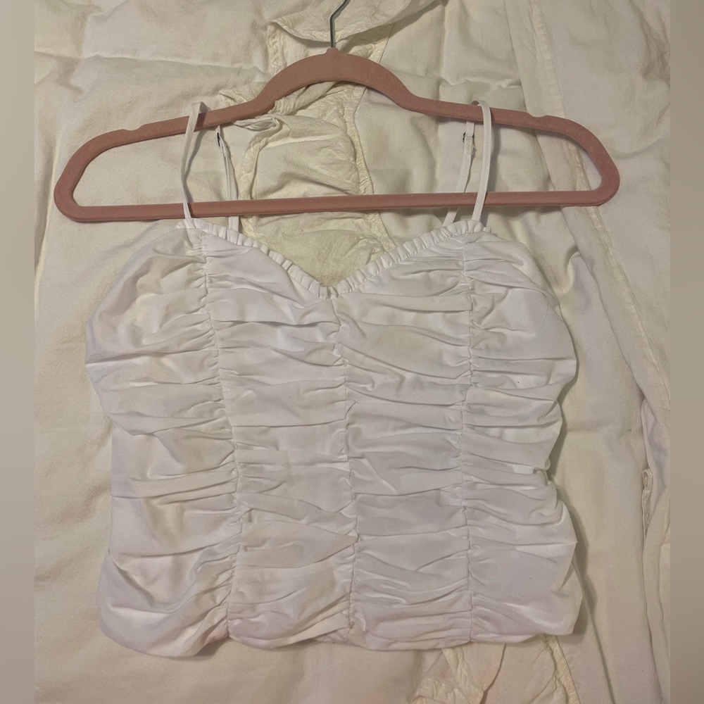 ABERCROMBIE rouched tank top